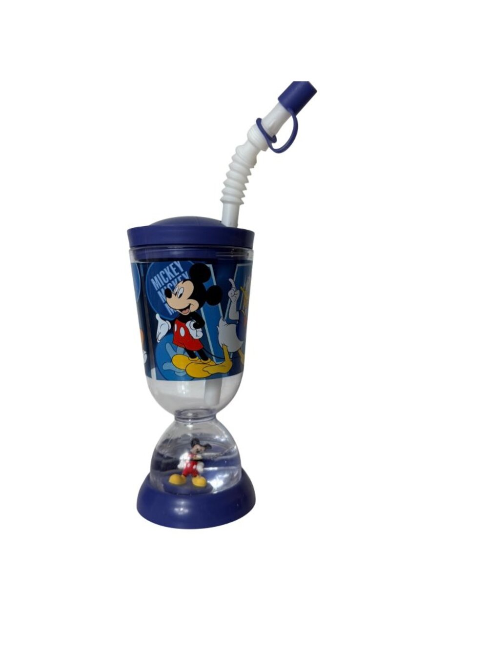 Disney Mickey Mouse Buddy Sip 15oz Tumbler Floating Base Pluto Straw BPA Cup